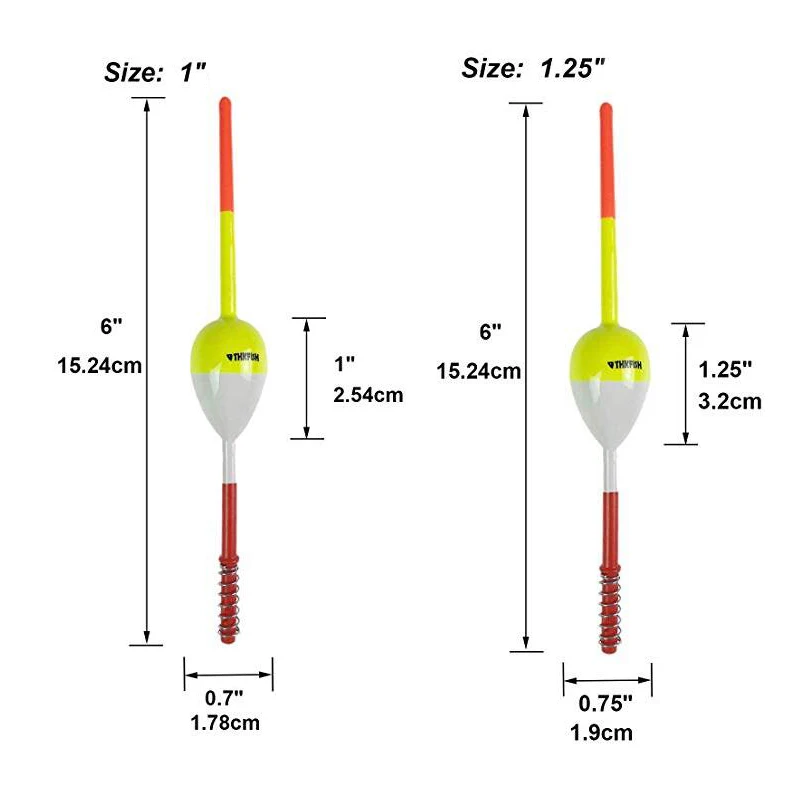 2 шт./лот поплавок для весенней рыбалки 1 25 ''X 6'' &quotX 6&quot Crappie Panfish Balsa