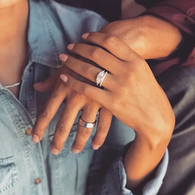 

TONGLiN real 925 sterling silver engagement Ring sparkling 2 carat women I DO Proposal rings Exquisite Bijoux Fashion jewelry