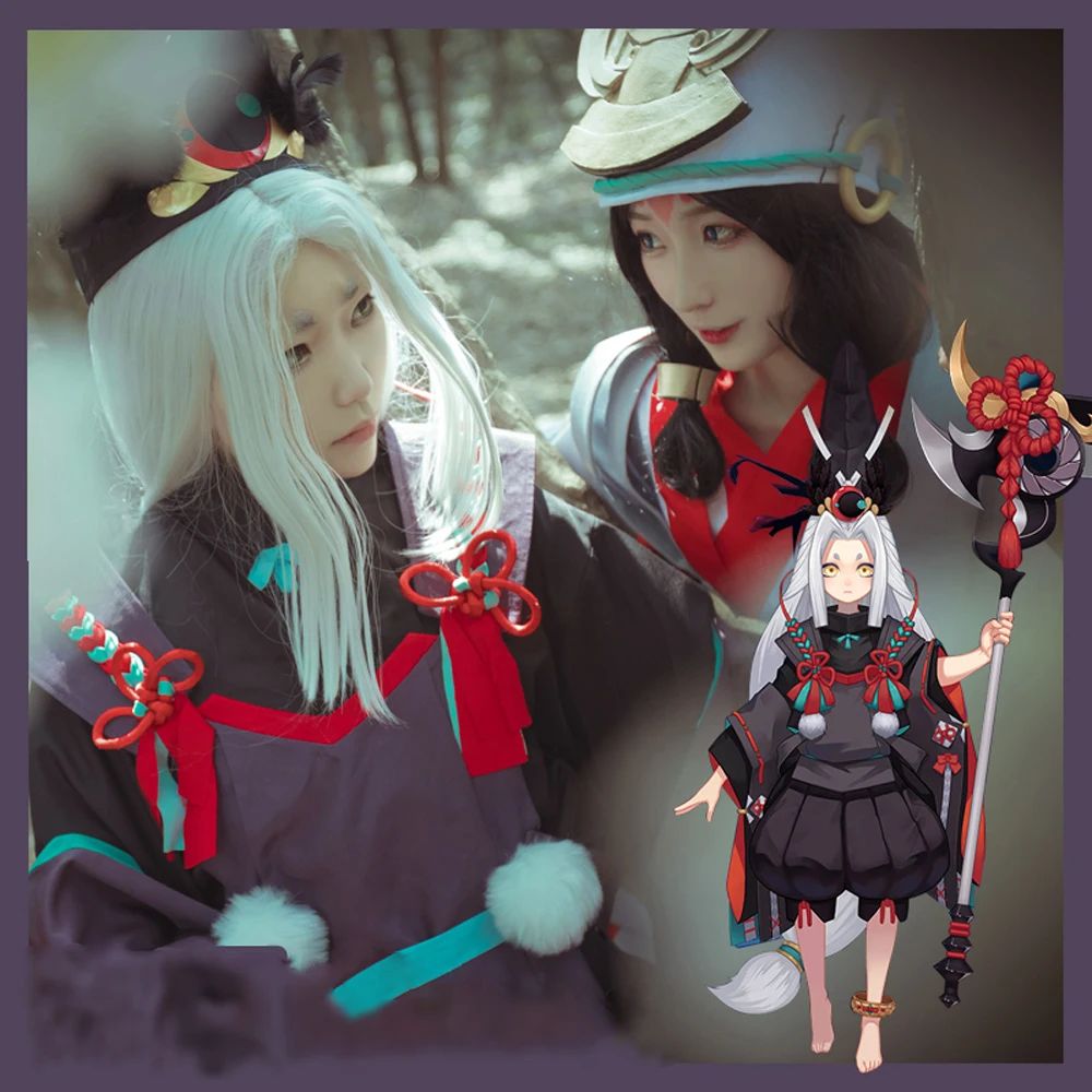 VEVEFHUANG Горячие игры Onmyoji SSR Косплей Kurodooji Cos хэллоуивечерние НКА косплей мужчины и