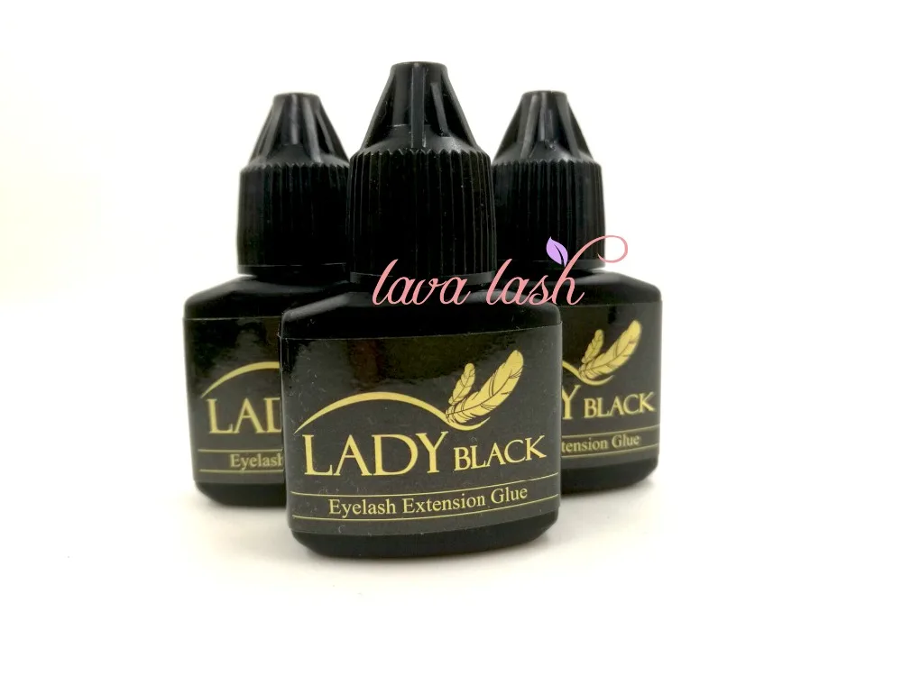 Бесплатная доставка 3 шт./лот клей для наращивания ресниц fast glue lady black eyelash 10
