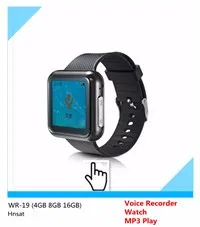 16GB Диктофон наручные часы модные носимые MP3-плеер рекордер Devoices