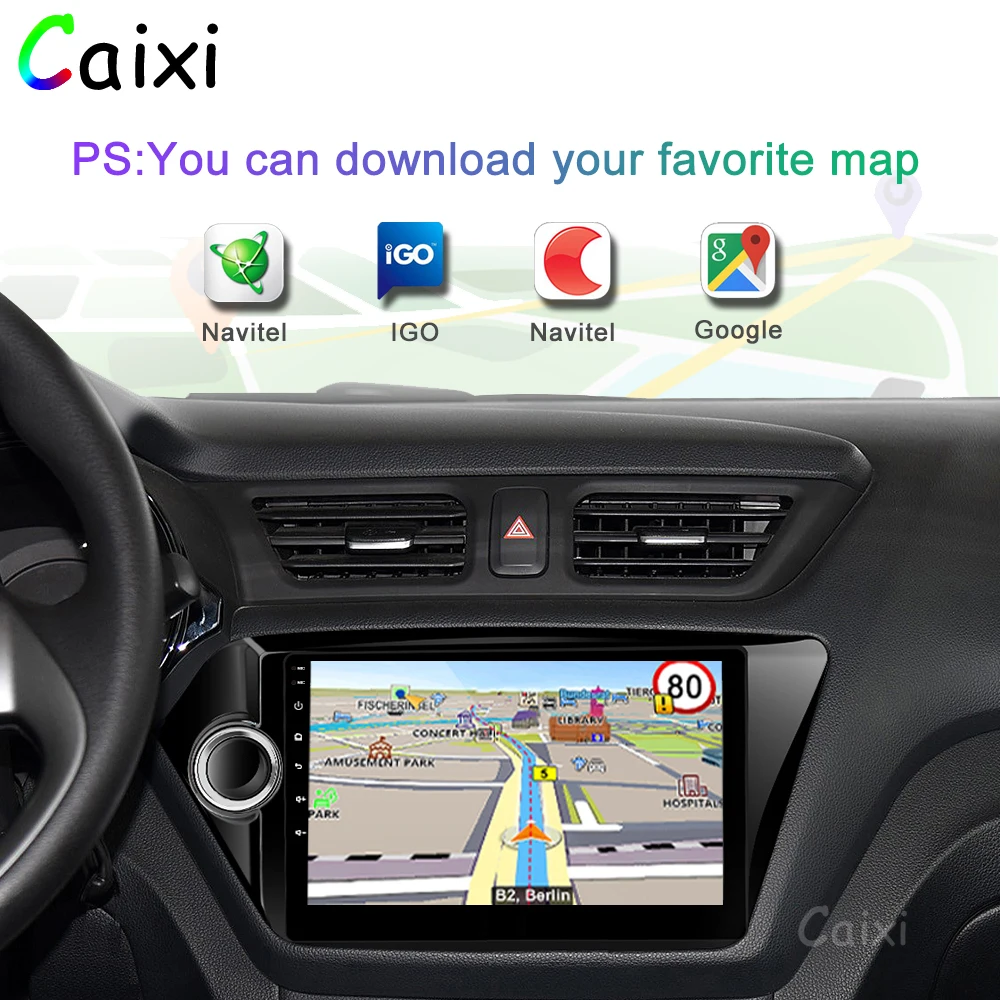 9 ''Android 8,1 2din автомобильный радио мультимедиа плеер для Kia RIO 3 4 2010 2011 2012 2013 gps навигации автомобиля dvd