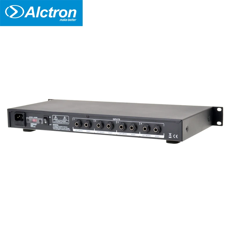 Alctron H4 Профессиональный высокомощный 4 канальный усилитель для наушников и