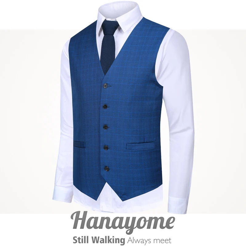 Spring &amp Autumn Men's Suit Single-breastedPlaid Vest British Wind Double Pocket Lapel Large Size Haute Couture | Мужская одежда