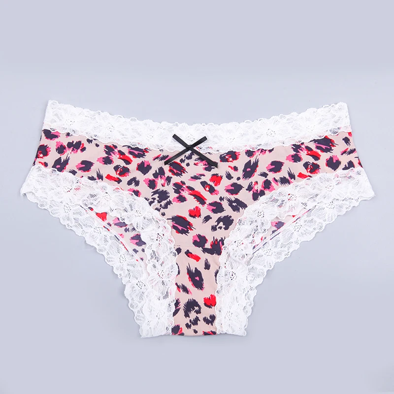 Women's Sexy Lace Cotton Pleated Hem Panties Casual Low Waist Lady's Underwear Knickers Wholesale 2018 |