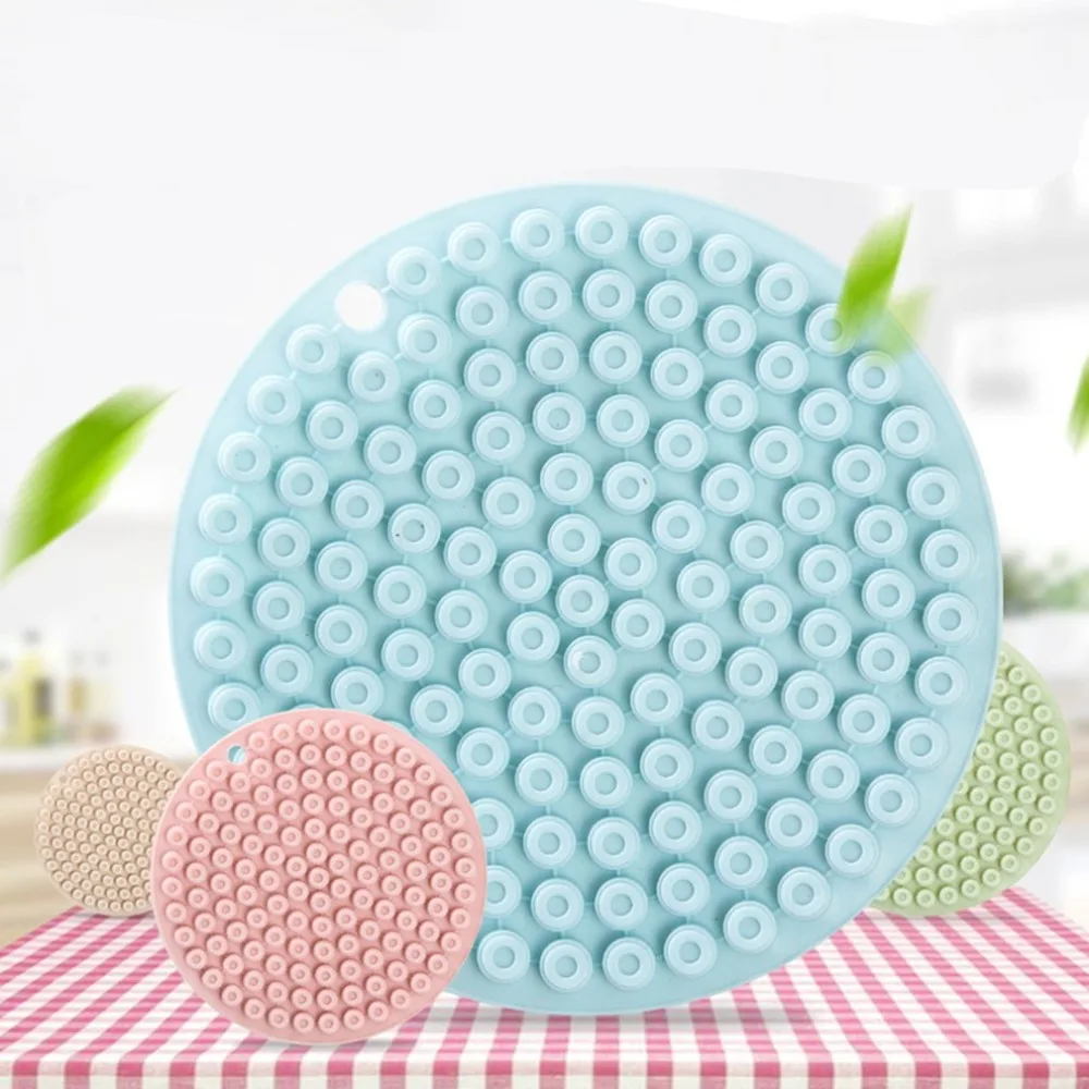 Силиконовый круглый силиконовый коврик для изоляции сот горшка стола