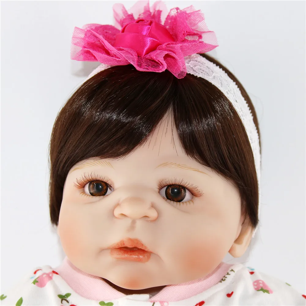 Белый bebe reborn girl 57 см силиконовая кукла Reborn Baby игрушка для новорожденной маленькой принцессы Детская bonecas