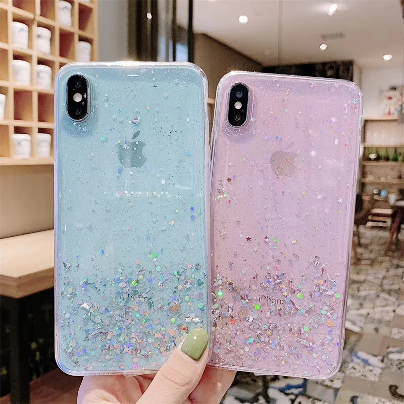 Fashion Candy Color Bling Gold Foil Phone Case For Huawei P30 P20 Pro Mate 20 10 Nova 4 3 Honor 8X Back Cover Fundas |