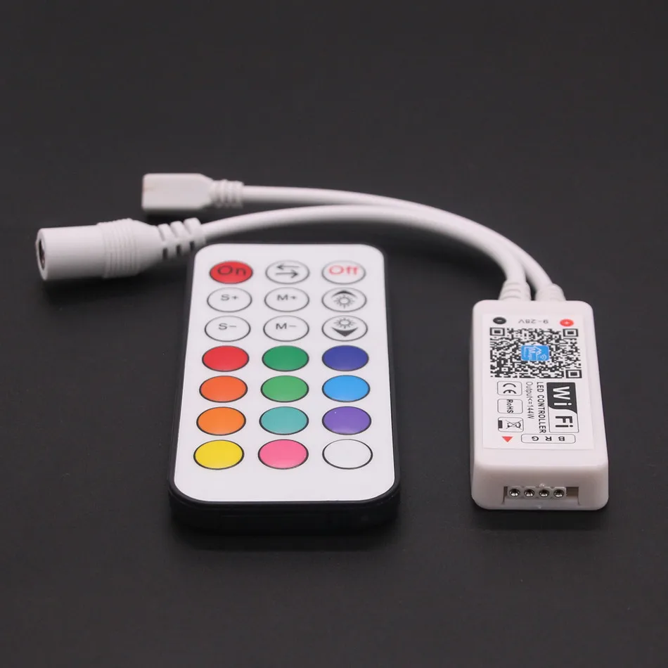 BEILAI DC 12 В 24 Мини wifi светодиодный RGB контроллер с RF 21Key пульт дистанционного