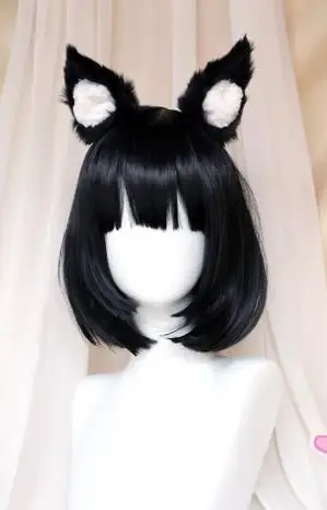 B Azur Лейн Yamashiro Fuso Косплей hairwear с ушами включает в себя - Цвет: B