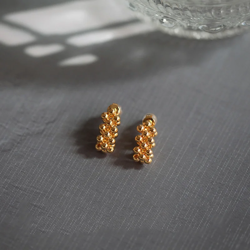 Женские маленькие серьги-цепочки WTLTC Простой Бисероплетение серьги-манжеты