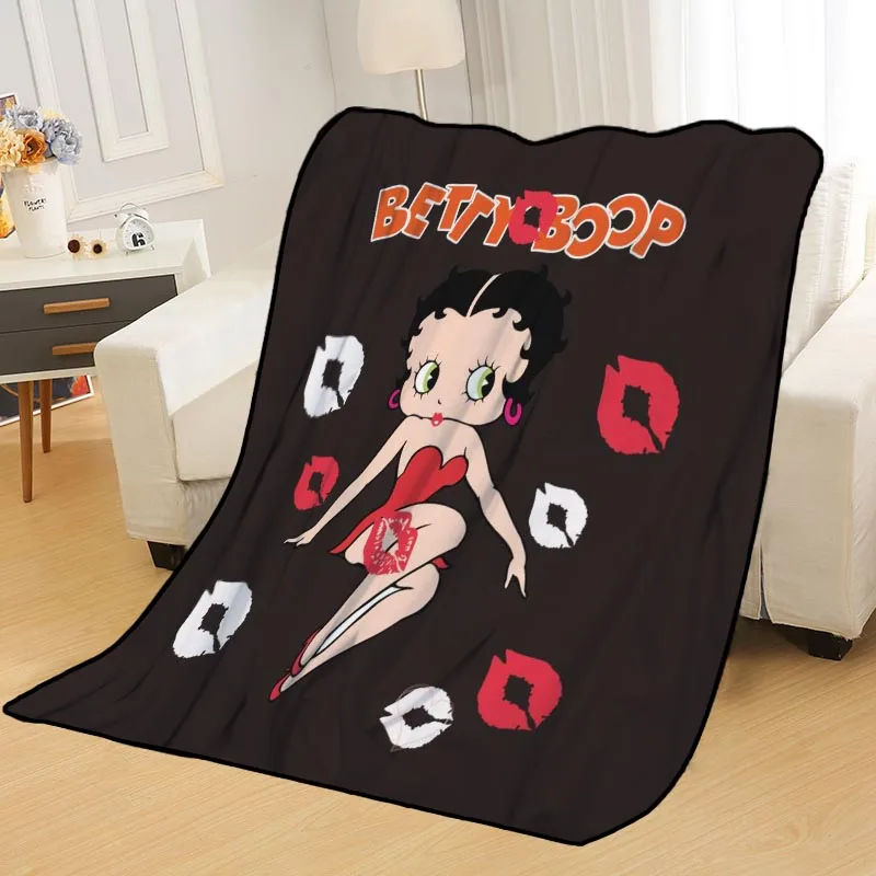 

Personalized Blankets Custom Betty Boop Blankets for Beds Soft TR DIY Your Picture Dropshipping Throw Travel Blanket