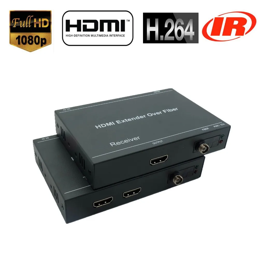 HDMI волоконно Оптическая передача с удлинителем по волокну RX/TX Видео Аудио
