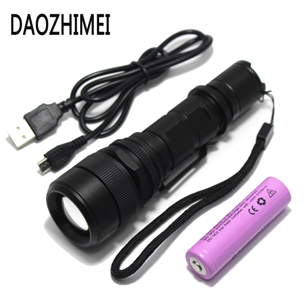 

8000LM XM-L2 Tactical Flash light Waterproof Rechargeable tactical Zoomable 5 Modes LED Torch Flashlights For Camping By 18650