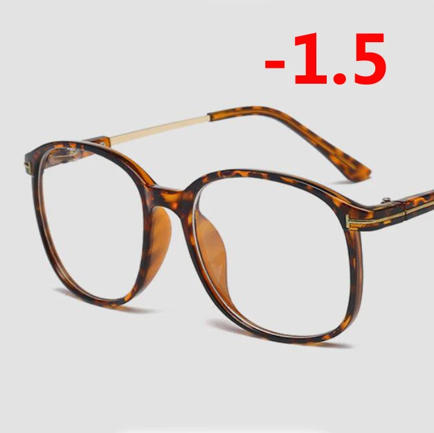 Myopia 150 0,5-1,0-1,5-6,0 анти-синий светильник очки Близорукость ретро прозрачная и черная оправа очки по рецепту для унисекс - Цвет оправы: Myopia 150