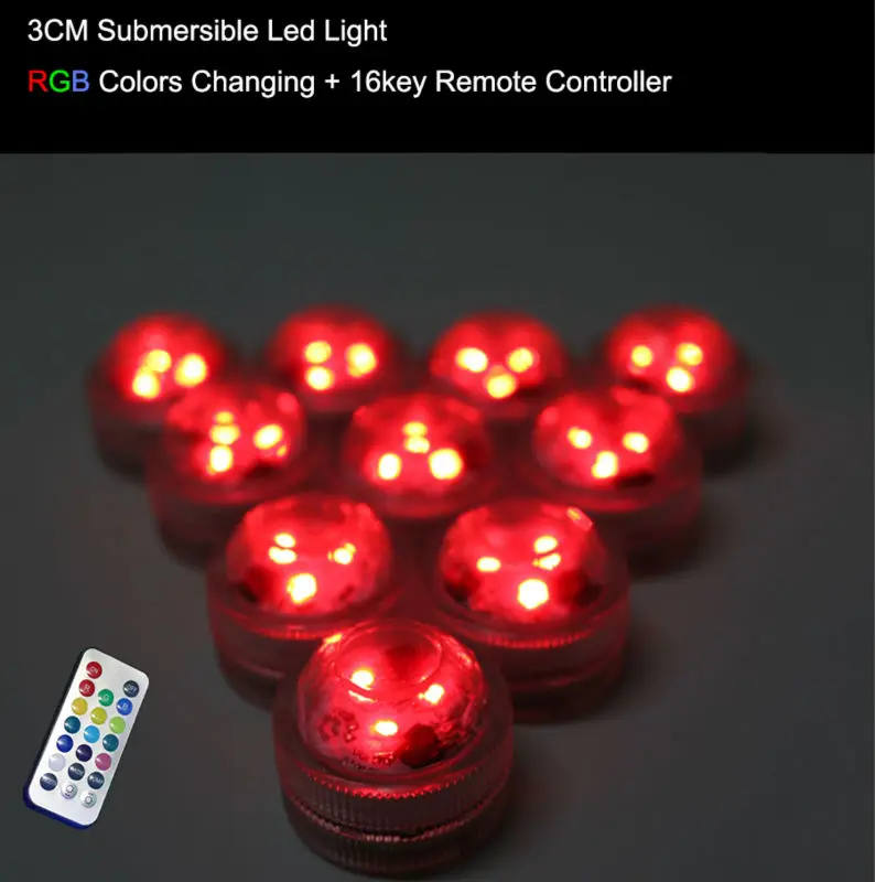 Бесплатная доставка 20 шт./лот погружные свет LED вазы База Красочный подводный для