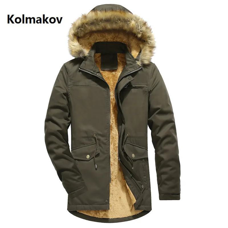 

2018 men's Winter Warm Thick Jacket Men Outerwear high quality Casual Coat with Hooded Mens Parkas size L~3XL
