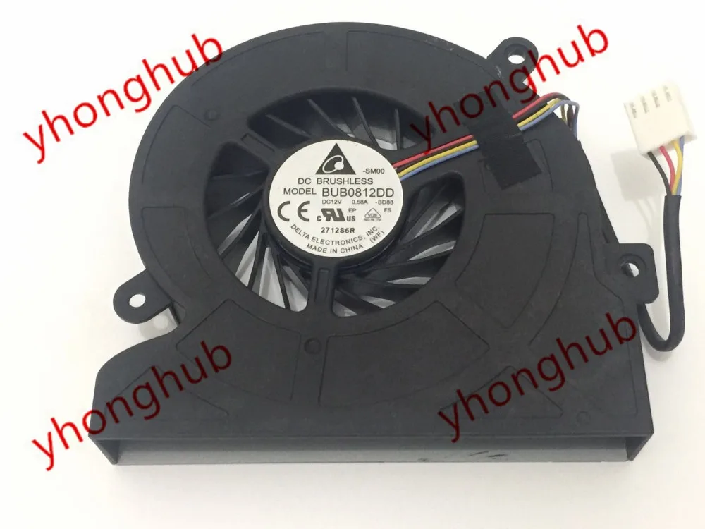 Detla электроники BUB0812DD BD88 DC 12V 0.58A 4 проводной Сервер вентилятор охлаждения