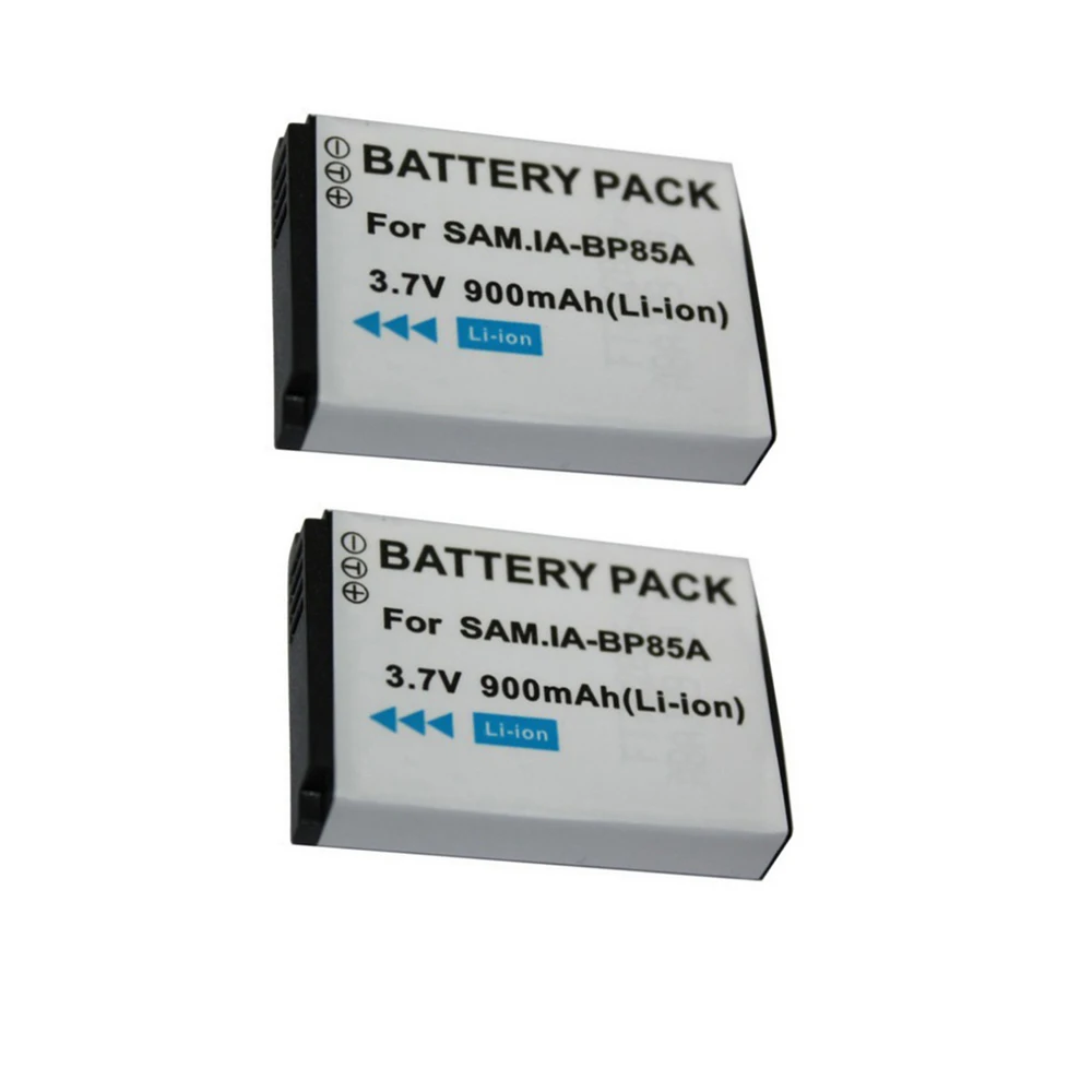 2Pcs/lot High Quality Real Capacity 3.7V 900mAh BP 85A BP-85A Replacement Camera battery for Samsung PL210 WB210 SH100 |