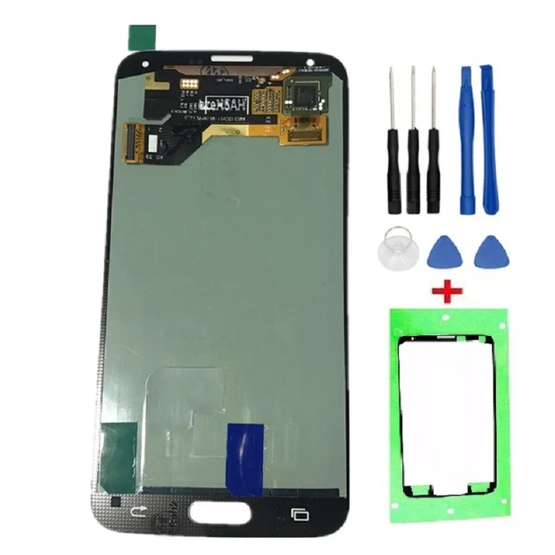 100% Оригинальный протестированный ЖК дисплей Super AMOLED Burn Shadow для Samsung S5 LCD G900 G900F G900H