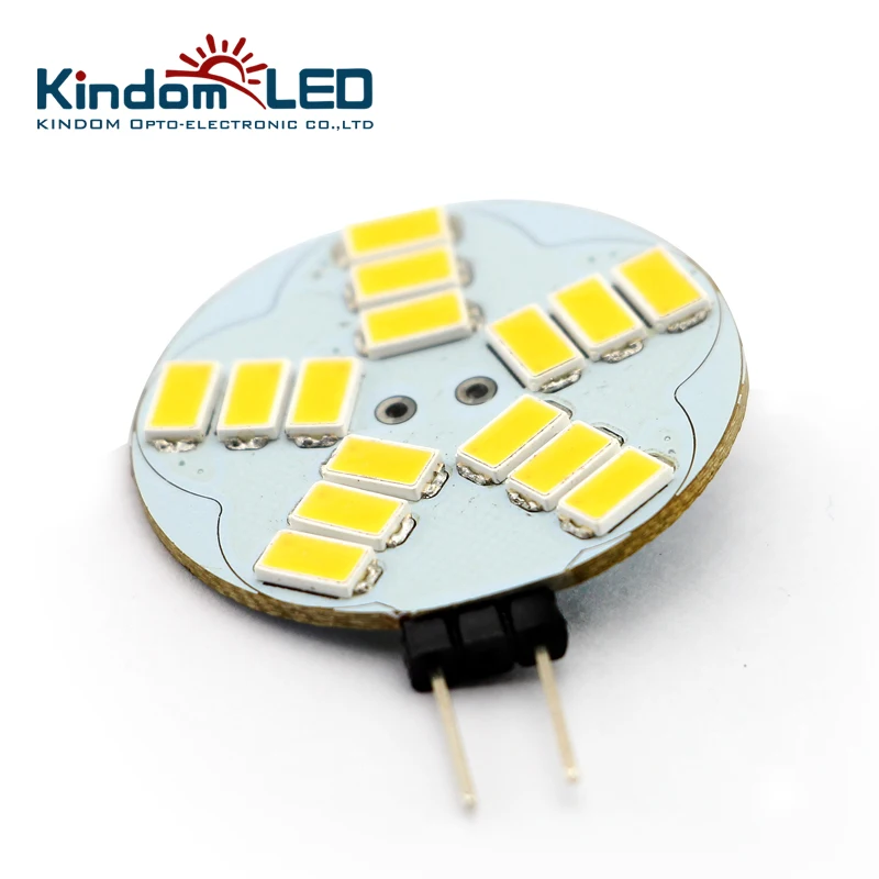 KINDOM светодиодный 10 шт. G4 круглый светильник 3 Вт 6 10-30 в DC SMD5730 супер качество лампы