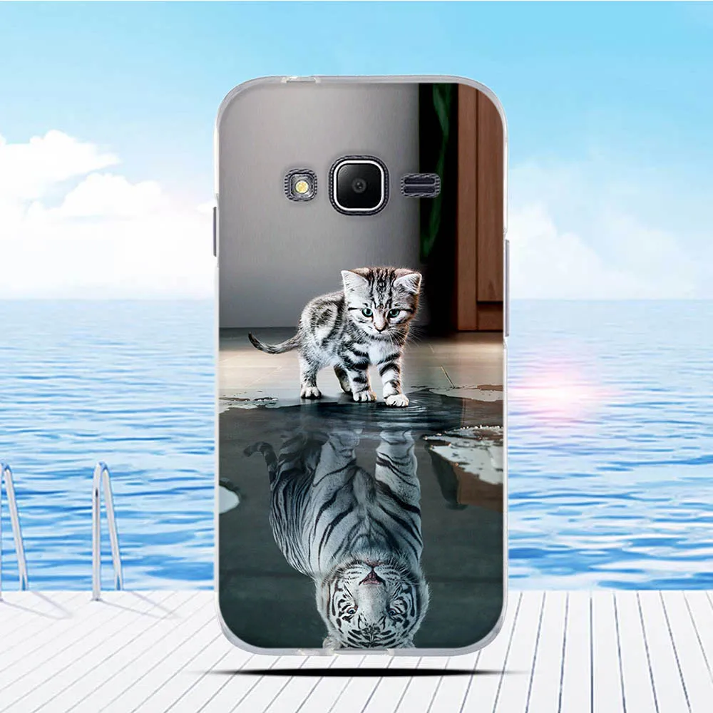 Мягкий силиконовый чехол для Samsung Galaxy J1 mini prime J106F V2 с 3D рельефным рисунком |
