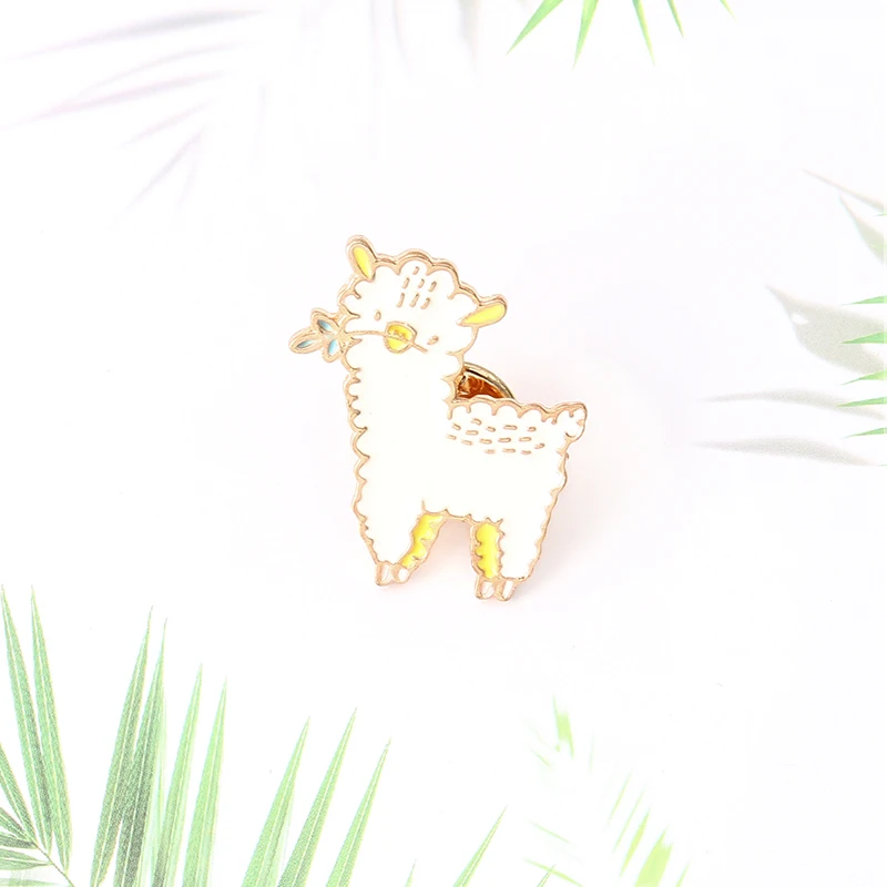 Cotton Animal Sheep Alpaca Hard Enamel Pins Broooches for Men Women Badges Lapel Accessories Jewelry | Украшения и аксессуары