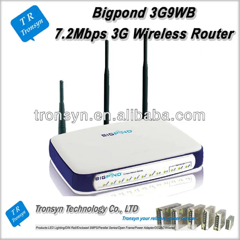 

Оригинальный разблокированный беспроводной шлюз HSDPA 7,2 Мбит/с BigPond 9WB 3G с портом Ethernet RJ45