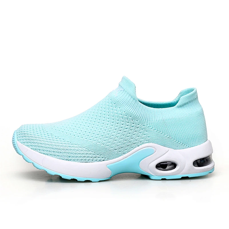 Женские летние кроссовки размера плюс 42 дышащие носки обувь для бега женщин
