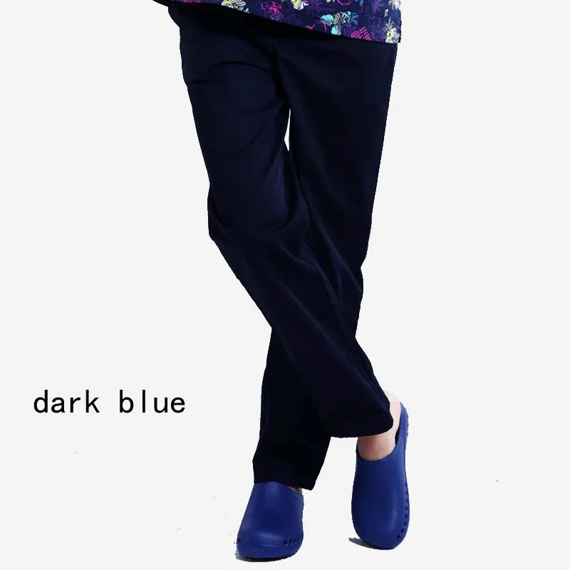 dark blue pants Женская мода скрабы Цвет Блокировка дизайн медицинской формы(вы можете выбрать топ/пару брюк или весь комплект - Цвет: dark blue pants