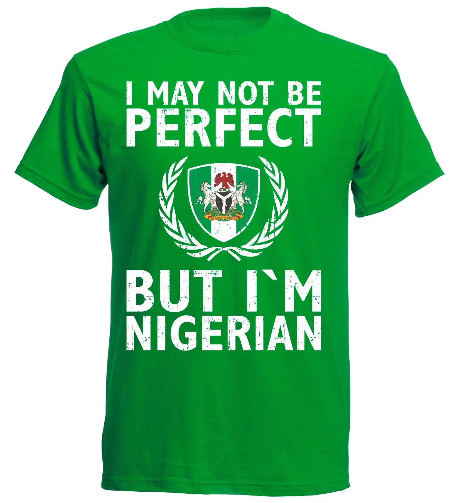 Модные мужские футболки с круглым вырезом футболка I Me Not Be Perfect но я Нигерия