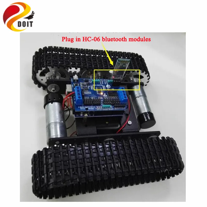 Умный робот бак с Bluetooth/Wi Fi контролем совместимый двигателем UNO DIY RC игрушка