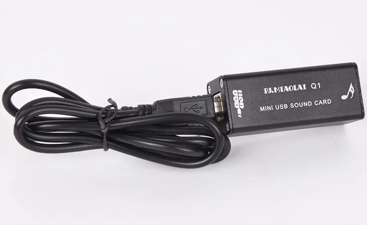USB DAC PJ. MIAOLAI Q1 ноутбук Настольный HiFi компьютер Fever аудио Внешняя портативная декодирующая звуковая карта Высокое качество Горячая Распродажа Черный