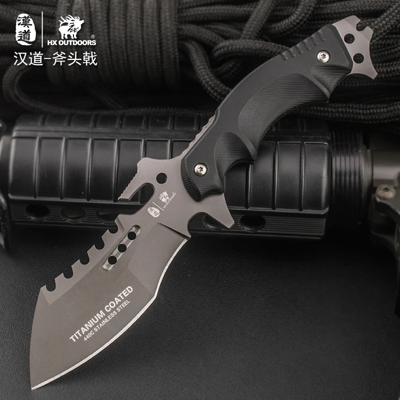 HX OUTDOORS 2017 new Portable Tactical army Survival Gear knife outdoor tools high hardness hunting essential tool fefense | Инструменты