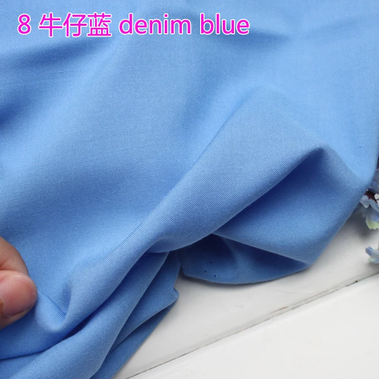 Джинсовая синяя вискоза ткань из хлопка шелк искусственная 60 дюймов широко