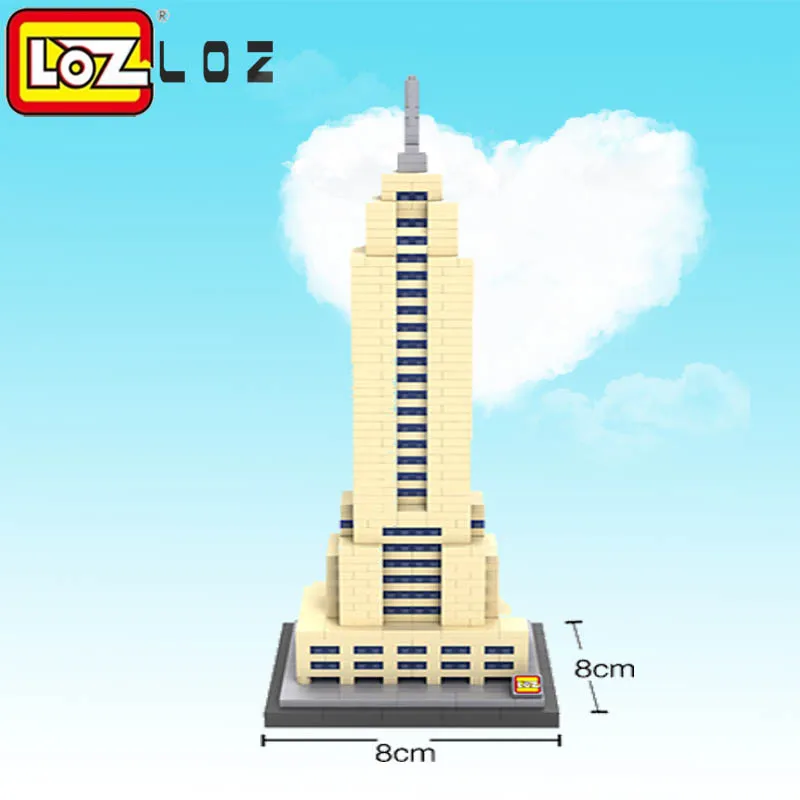 LOZ Empire State строительные блоки игрушки Всемирно известная архитектура мини