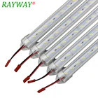 RAYWAY алюминиевый профиль светодиодная полоса освещения для кухни 7020 12 в 36 светодиодов Белая светодиодная жесткая полоса для освещения кухонного шкафа