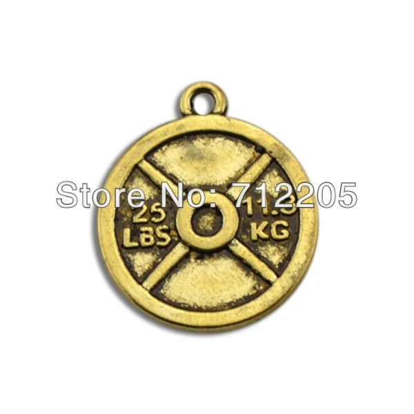 Новейший дизайн модная античная бронза 50 шт. 1 лот винтажные Круглые Подвески 25LBS