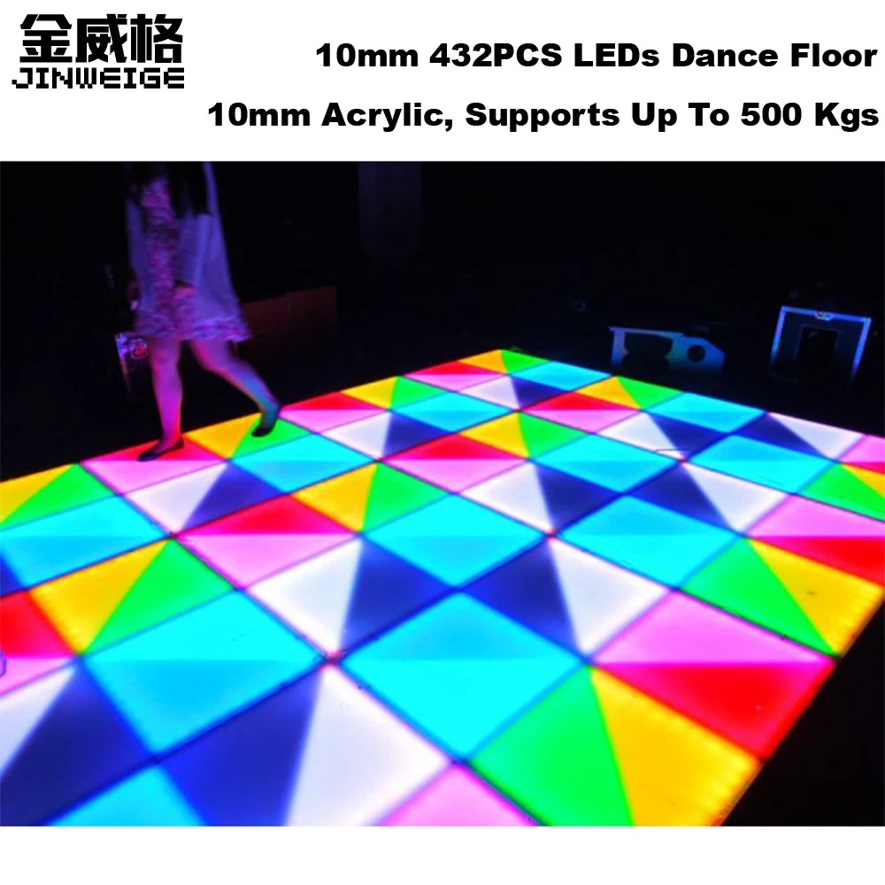 Совершенное влияние на 1 м * 10 мм 432 шт. RGB СВЕТОДИОДНЫЙ танцпол IP65