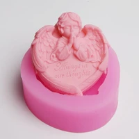 cake chocolate 3d cute lovely angel wing mold silicone material home decorating craft art work soap mold