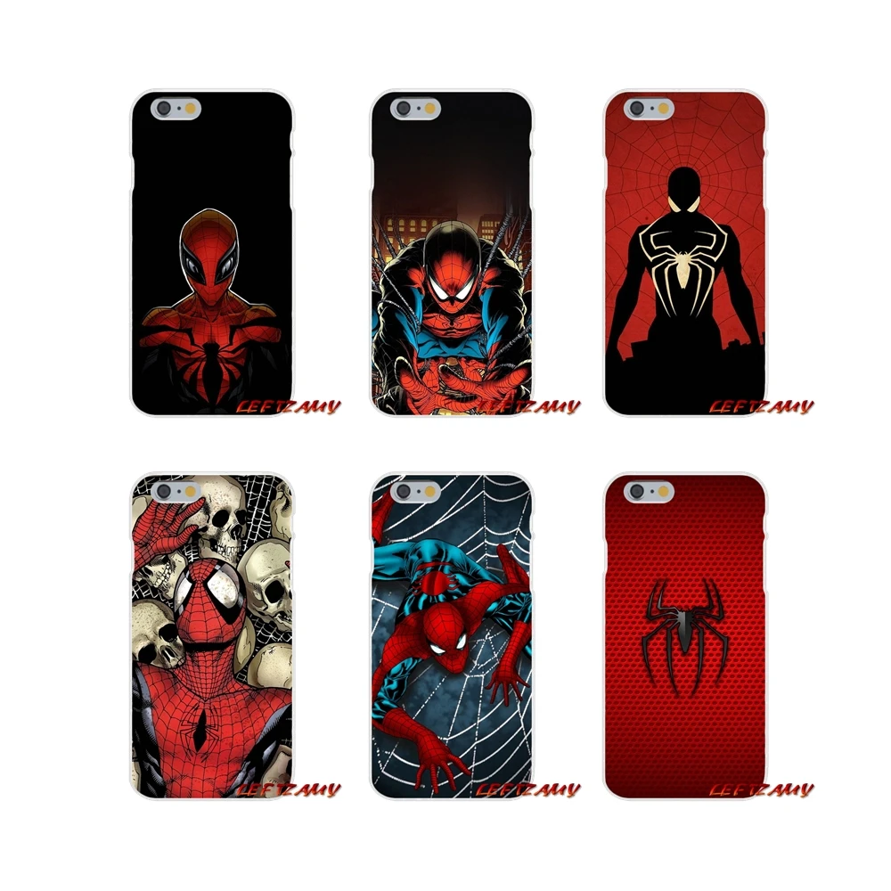 Для iPhone X XR XS MAX 4 4S 5 5S 5C SE 6 6S 7 8 Plus Аксессуары чехлы для телефонов Marvel Comics Spider