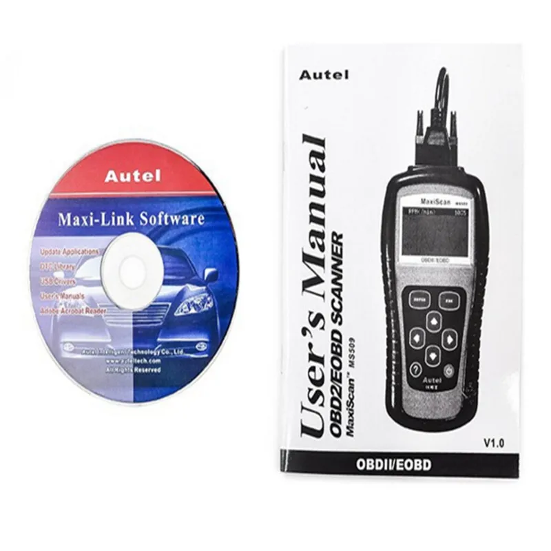 Бесплатная доставка autel MaxiScan MS509 сканер для бортовой диагностики OBD2 штрих-код