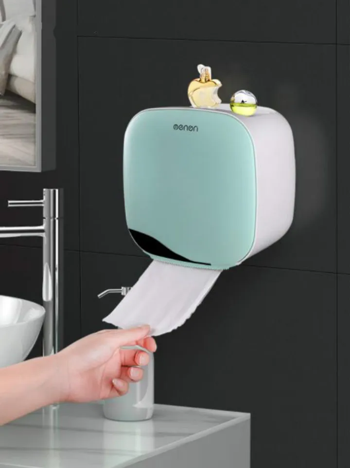 Многофункциональный Tissue Box Ванная комната для хранения аксессуаров Туалет Бумага держатель Roll