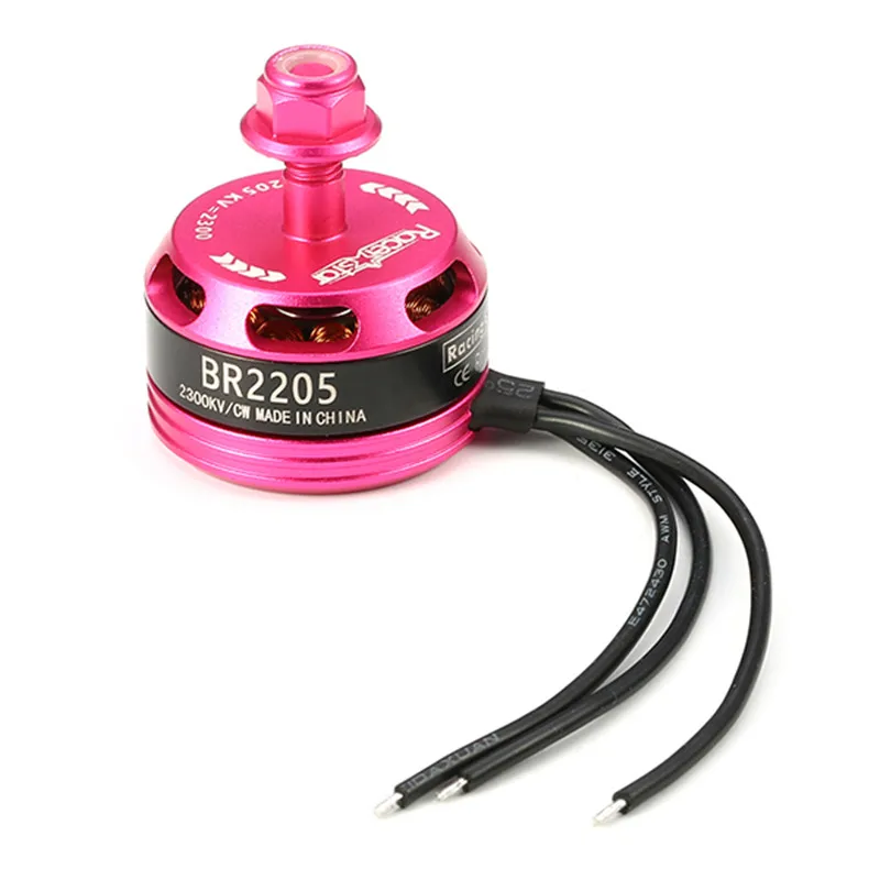 Racerstar Racing Edition 2205 BR2205 2300KV 2-4S бесщеточный двигатель CW CCW розовый для QAV250 ZMR250 260 RC