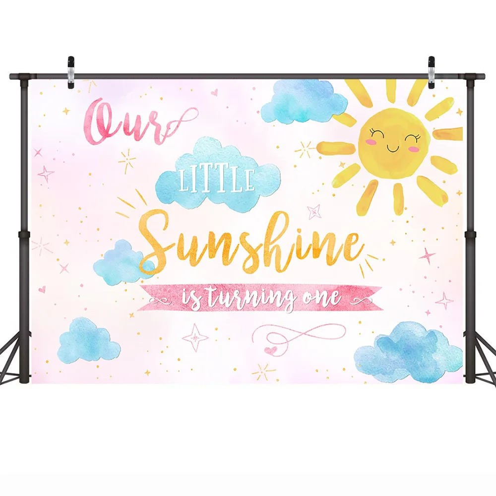 MOCSICKA Sunshine One фон для фотосъемки на день рождения праздничный баннер облако небо