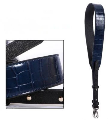 Blue-silver metal IMIDO, роскошный крокодиловый узор, искусственная кожа, Женский Сменный ремень на плечо, сумка, аксессуары, части для сумок STP121 - Цвет: Blue-silver metal