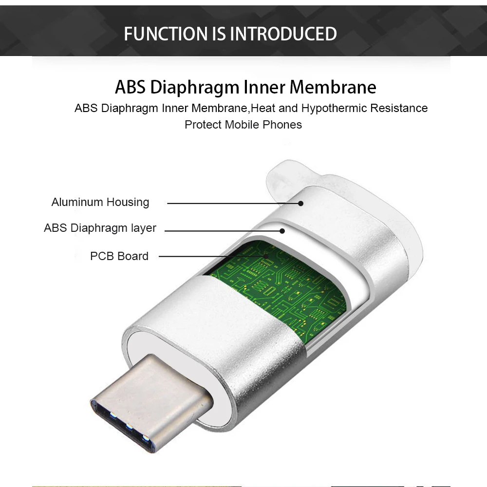 Адаптер Micro USB VOXLINK для TypeC корпус из сплава разъем Android Type C Huawei Xiaomi с адаптером