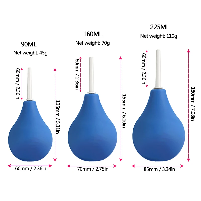 Anal &amp Vaginal Cleaner Douche Enema Cleaning Bulb Clitoris Stimulation Syringe Stream Health Hygiene Tools For Women Men |