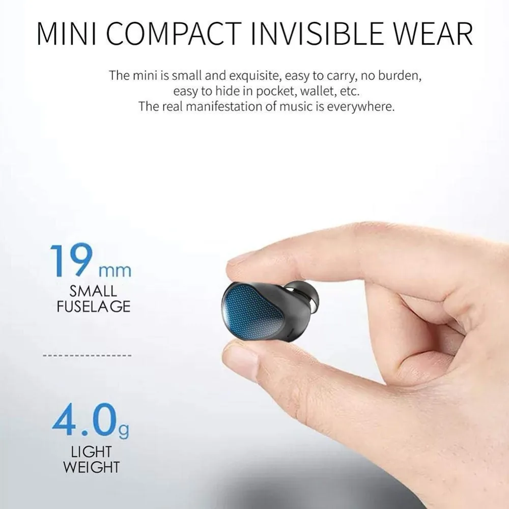 Саго T10 Bluetooth с сенсорным управлением наушников зарядное гнездо одного уха