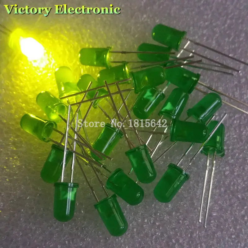Круглый диодный зеленый светодиод 200 шт./лот 5 мм|led diode|5mm green ledgreen led |